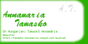annamaria tamasko business card