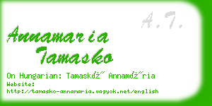 annamaria tamasko business card